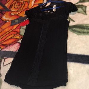 Black lace top